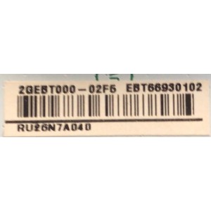 MAIN PARA SMART TV LG 4K / NUMERO DE PARTE EBT66930102 / EAX69787404 / 2GEBT000-002F5 / RU26N7A04D / MODELO OLED55G2PUA.DUSQLJR